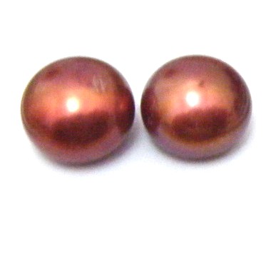 Red Half Drilled Button Pairs